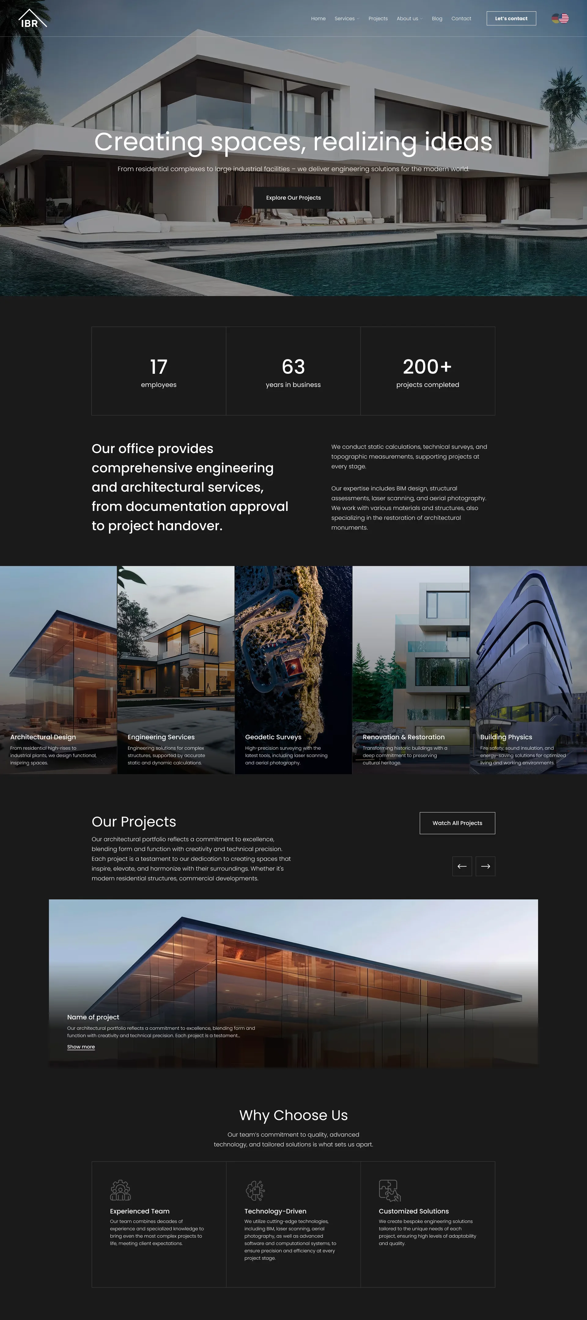 Black and white theme - project screenshot 1