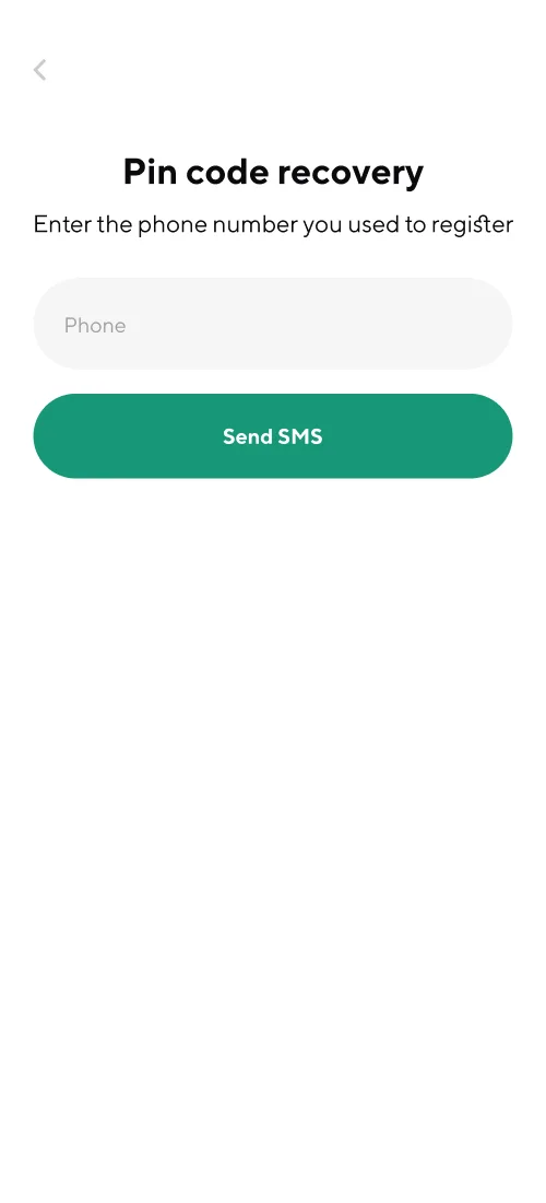 Registration and login - mobile interface 8