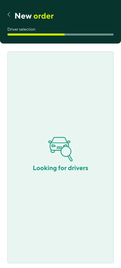 New order - mobile interface 5