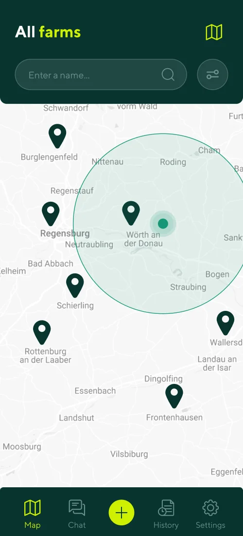 All farms - mobile interface 2