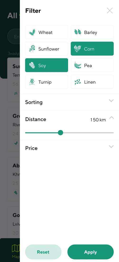 All farms - mobile interface 5