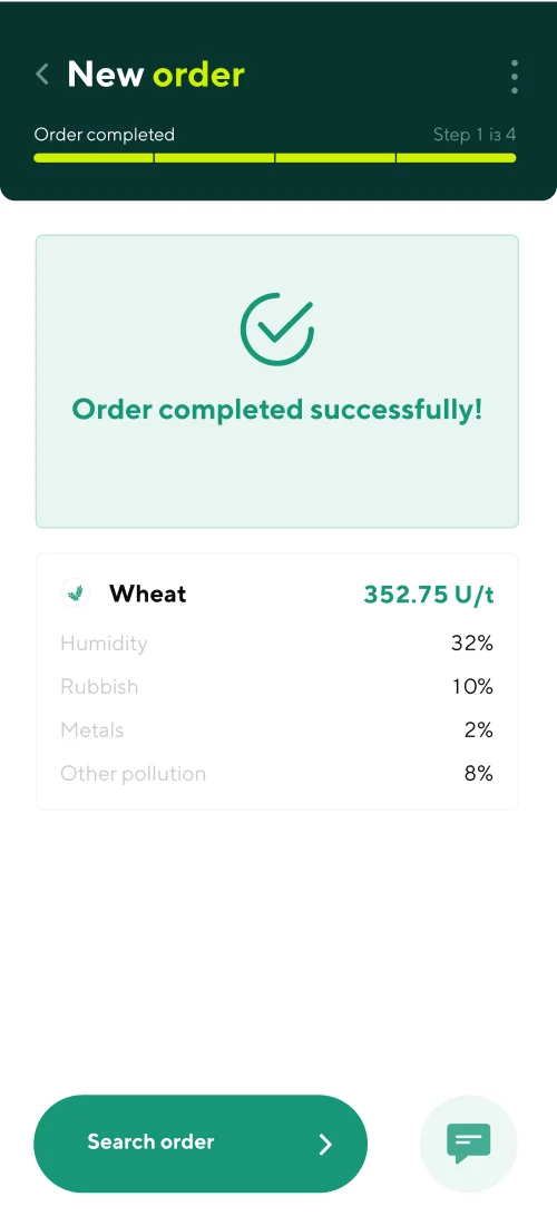 Order - mobile interface 3