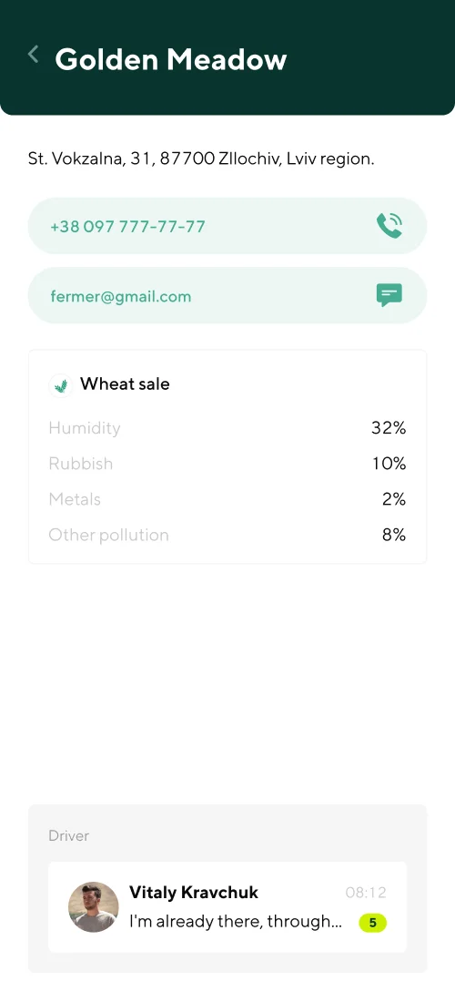History and chats - mobile interface 5
